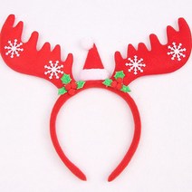 피케이몰 3P세트 X-mas 예쁜 루돌프 뿔 머리띠 순록 사슴뿔 헤어밴드 헤어띠, 다크브라운