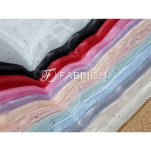 패브릭제이 대폭 샤 별빛 펄 한복 노방 오간자 원단 12종 FJ-292, 라이트그레이
