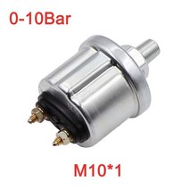 유면계 유량계 자동차 오일 압력 게이지 센서 수정 0-5bar 0-75psi 52mm 오일 압력 미터 0-10bar 0-145psi, 04 M10X1 0-10bar
