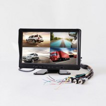 화물차후방카메라 호환 포터 트럭 버스 10.1 인치 4 채널 분할 화면 모니터 4G + GPS 내장 DVR 720P AHD 해상도 4G GPS 모니터, Normal screen_아무도