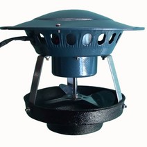 화목난로흡출기 스토브 환기 농업용 연통 흡출기 배기, 스테인레스스틸후드80W11cm구경