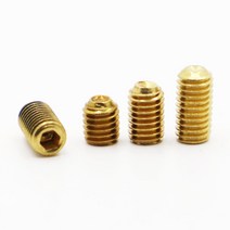 M5 황동 무두 볼트 DIN916 육각 소켓 헤드 나사 스크류, M5 (5개), 30mm