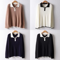 위쉬몰 RM 원버튼골지카라티셔츠(F863H303) 빅사이즈