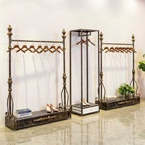 업소용 의류 매장 행거 엔틱 북유럽 디스플레이 렉, (세트 3)전체 길이 290/사진참고