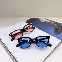 블루 핑크 틴트안경