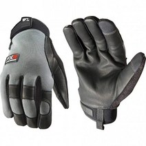 Wells Lamont FX3 Mens HydraHyde Leather Palm Touchscreen Winter Work Gloves Large (7799) Gray