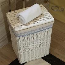 다앤더 덩굴로 엮은 옷바구니 수납장 속 더러워진 옷 광주리 세탁통 샤브샤브 집 옷가지-14735, 03.한 세트, 옵션02