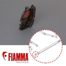 F45S 딥블랙 리드바 앤드 캡-왼쪽(98673H003) 캠핑카 카라반 모터홈 RV 차박용 어닝전면커버 수리용 교체용, 1개