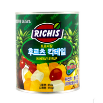 리치스 후르츠칵테일, 4개, 850g