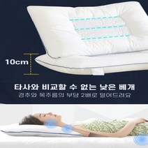 불면증에 지친 여러분을 위한 최상의 몸컨디션 에어 딥슬립 베개 목과 어깨에 맞춘 3D 낮은 베개 목주름방지베개