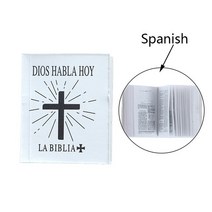 HOLYBIBLE 가죽 성경책 펜던트 목걸이 미니어쳐 납골당꾸미기 처 추모장식 FRANKLIN 키링 봉안당 새로운 도착 1pc 다 언어 112 Dollhouse 소형 종이 성경 책, 2.SV