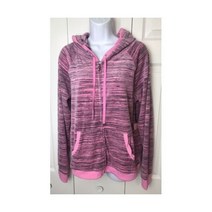 새 제품 JUICY COUTURE 사셰 핑크 벨루어 후디 트랙 재킷 라운지 그레이 사이즈 XL 새상품 택있음