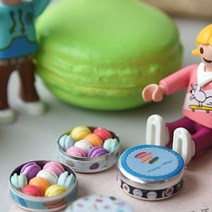 리얼아트 미니어처 시리즈 틴캔 마카롱 4style-72394EA, 돌팡 유니크