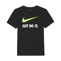 나이키 NSW JDI 스우시 반팔티 블랙볼트 여자 여름 라운드티 면티 기본티 스포츠 상의 AR5249-014