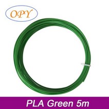 3D 펜 필라멘트 5M Pla 리필 플라스틱 프린터대리석 실크 우드 온도 색상 변경 글로우 매트 화이트 블랙, 35 PLA Green 5m