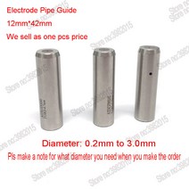 도구 WEDM 루비 드릴 파이프 가이드 OD12 x Zhongte 드릴링 기계의 경우 길이 42mm 직경 0.2mm 3.0mm, [06] 0.7mm 1pcs
