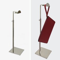 높이조절 스탠드 가방걸이 가방 아동복 여성복 걸이 진열 행거 거치대 진열대, D형 크롬 가방걸이7.3cm