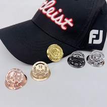 이븐스컬 스텐딩큐빅볼마커5종 골프볼마크 필드용품, 골드