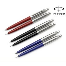 [우림문구]파카 조터 볼펜·샤프 세트, 검정