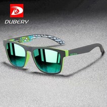 DUBERY D125 편광 미러 선글라스 낚시 야구 등산 스포츠 남녀공용, 7-GREEN/GREEN