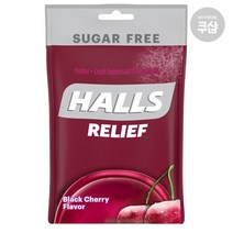 호올스 HALLS 무설탕 노슈가 블랙체리 25개입(1봉)