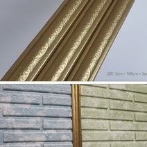 별도표기 액자 사각 프레임 틈새 코너 장식 셀프 접착식 몰딩 폼패널 폼블럭 폼마블 폼벽지 폼브릭 리폼세트, 골드
