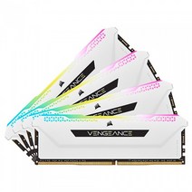 CORSAIR DDR4-3600 CL18 VENGEANCE RGB PRO SL WHITE 패키지 (64GB(16Gx4))