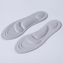 지간신경종깔창 4D 깔창 스트레치 탈취제 러닝 쿠션 발바닥용 남자 여자 신발 밑창 정형 외과 패드 메모리폼 충격 보호 달리기 발바닥 남성용 여성용, [02] GRAY
