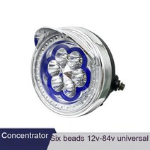 삼륜오토바이 2인승전기차 역 삼발이 노인전동차 전기 삼륜 전조등 어셈블리 오토바이 led 아주 밝고 강한, 03 6ZZADD