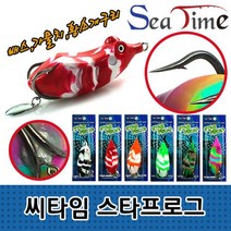 배스 웜 가물치 스타프로그 개구리 루어 낚시 52559EA