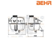 BEHR 냉각수 보조탱크 17137823626