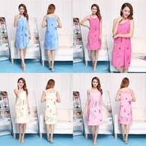 [국내당일배송] 어린이 여성 입는 비치 타월 / 가성비 샤워 사우나 수영장 워터파크 물놀이 편리 아이디어 상품, 핑크, 1개