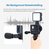 마이크Saramonic SR-XM1 3.5mm 무선 무 지향성 마이크 비디오 GoPro Hero 7 6 5 DSLR DJI Osmo 액션 Pocket, 02 MIC For Smart phone