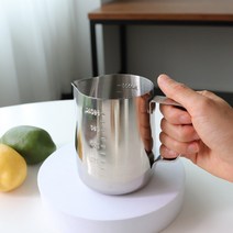 SL 올스텐 304 밀크저그 스팀피쳐 전문가용 라떼아트 계량컵 3sise, 02)SL올스텐밀크저그 0.6L (976847)