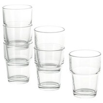 홈카페 유리컵 언더락 글라스 물잔 예쁜물컵, 유리 170ml 6P