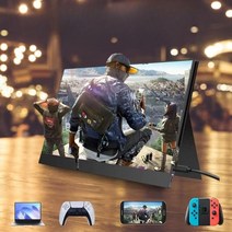 휴대용 모니터 디스플레이 IPS14 인치 15.6 인치 144HZ 핸드폰 화면 확장 PS4/SWITCH 4K 보조모니터, 공식표준, 14인치 IPS 1080P HDMI+C타입