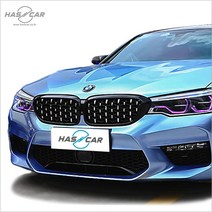 BMW G30 5시리즈 전용 다이아몬드 키드니그릴 해시카 BMW파츠, 실버（크롬）