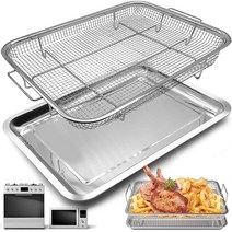 GZHCJJ Air Fryer Tray Replacement for Cuisinart TOA-60 TOA-65 Toaster Convection Oven 11.5 10' Non, Air Fryer Basket 18'×12'