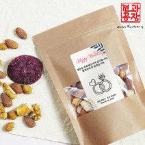 견과류답례품 허니버터 옐로우 믹스너트 90g 봉투형, 없음, 1개