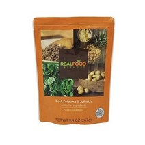 진짜 Food 블렌드s 어른과 어린이를 위한 G-Tube 급식 | 소고기 | 파우치 12개 9.4oz