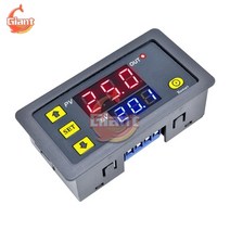 AC 110V 220V DC 12V 24V 1.37 인치 프로그래밍 가능 디지털 타이머 스위치 릴레이 제어 10A 20A 시간 컨, 09 DC12V Red Blue