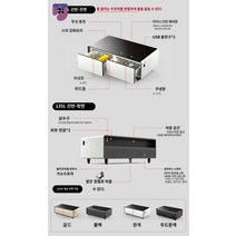 소형 자동차 충전 복원 지게차 밧데리 충전기, 복장을 갖추다, 135L선반-사색옵션/평면별강화유리/대용량냉장고/블루투