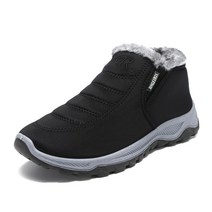 스노우보드 스키 부츠 신발 겨울 여성 발목 플러시 모피 따뜻한 커플 로우 탑 스노우 미끄럼 방지 캐주얼 스니커즈 2023 솔리드 컬러 슬립 온 양털, 블랙1, 42