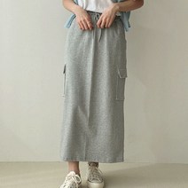 키메라제이 미들카고 뒷트임 밴딩 스커트 3color