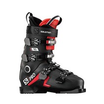 Salomon SPRO 시리즈 남성용 스키 부츠 S Pro, Black/Red/Belluga, 25/25.5 cm, 25/25.5 cm