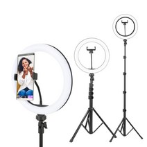 컴썸 링라이트 블랙 +알루미늄 플립락 삼각대세트, LED-260 플러스 블랙