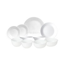코렐 무지 저스트화이트 2인그릇세트 A 10pcs, 미국형공기대접