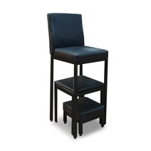 가구엔 슬림형 패디의자세트(대)무광블랙프레임 전문샵의자, 아이보리