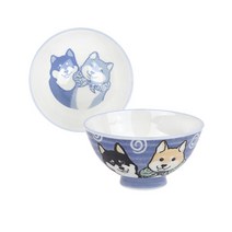 [로얄키친]시바견공기대접 일제식기 일본가정식그릇 예쁜도자기 감성 신혼살림 다이어트식기, 시바견공기