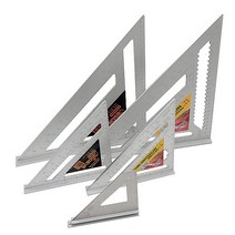 목공용 알루미늄 삼각자 각도자 연귀자 스퀘어 마구리 도메가다 소 중 대, 12인치 대 mm